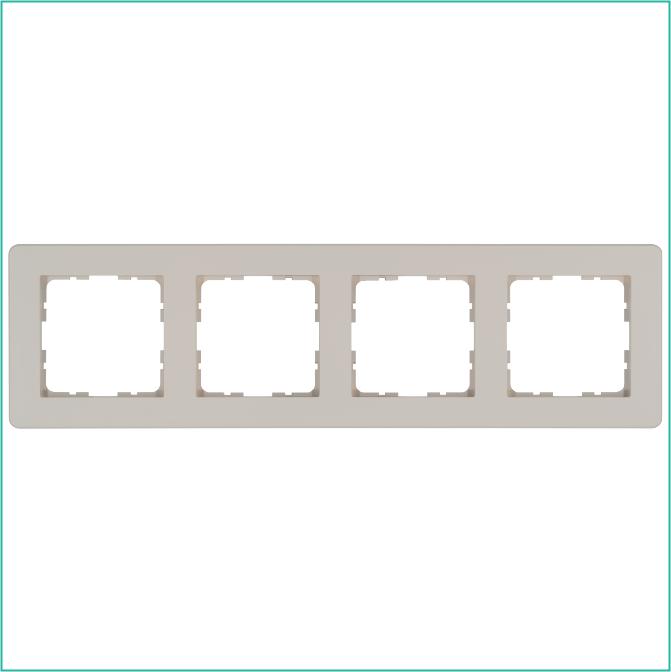 Рамка 4-м G-Flex тауп Jasmart G1104T