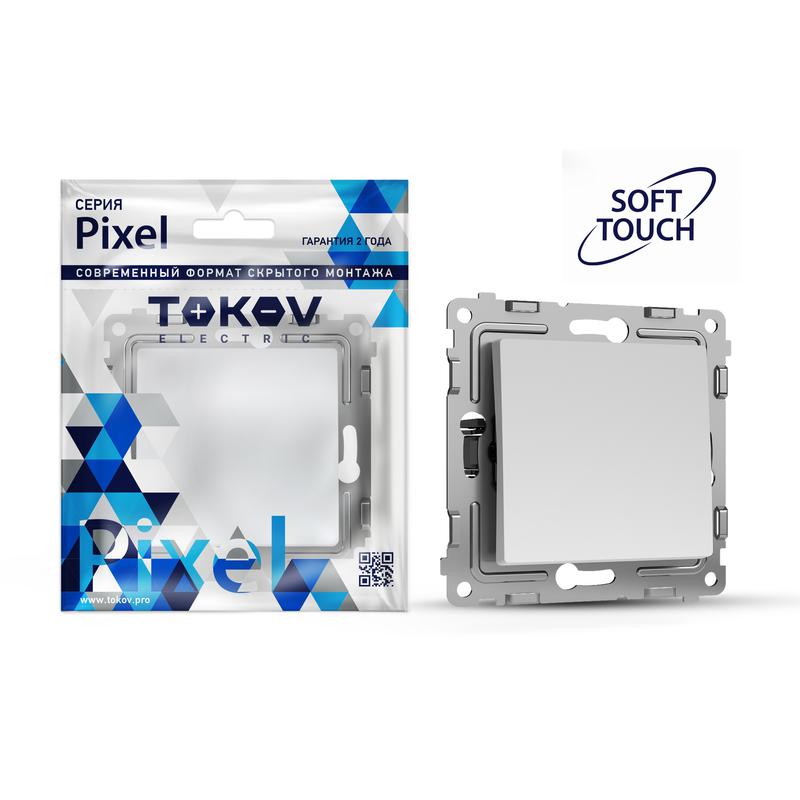 Переключатель перекрестный 1-кл. СП Pixel IP20 механизм айс TOKOV ELECTRIC TKE-PX-P1R-C34