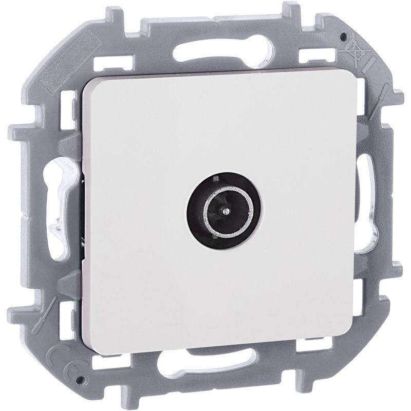 Розетка телевизионная оконечная TV Inspiria 10дБ 5-862мГц механизм бел. IEK 673870