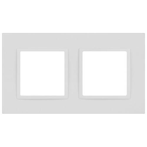 Рамка 2-м Elegance 14-5012-01М Classic для розеток и выключателей матов. бел. Эра Б0065824