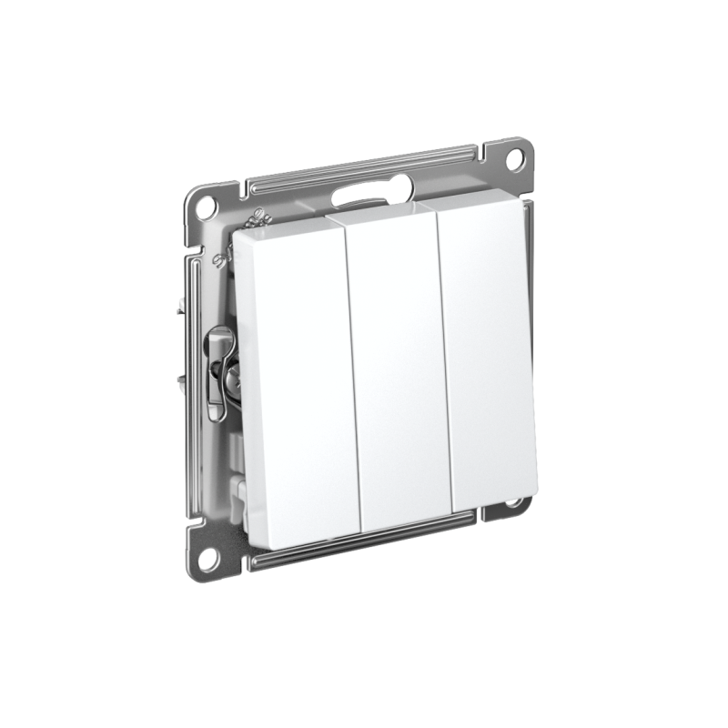Выключатель 3-кл. СП AtlasDesign 10А IP20 (сх. 1+1+1) 10AX механизм бел. SE ATN000131