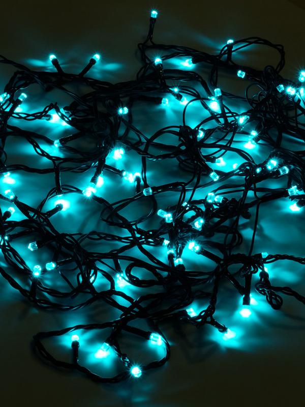 Гирлянда "Кристалл" DC-ILD120-COG 12м 120LED 220В с контроллером Shlights 4690601042811