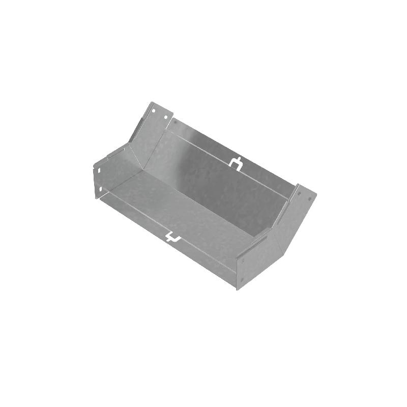 Угол для лотка вертикальный внутренний 45град. 400х100 сталь 1мм "ПЛЮС" NLplus45-100-400 HD КМ PL1437