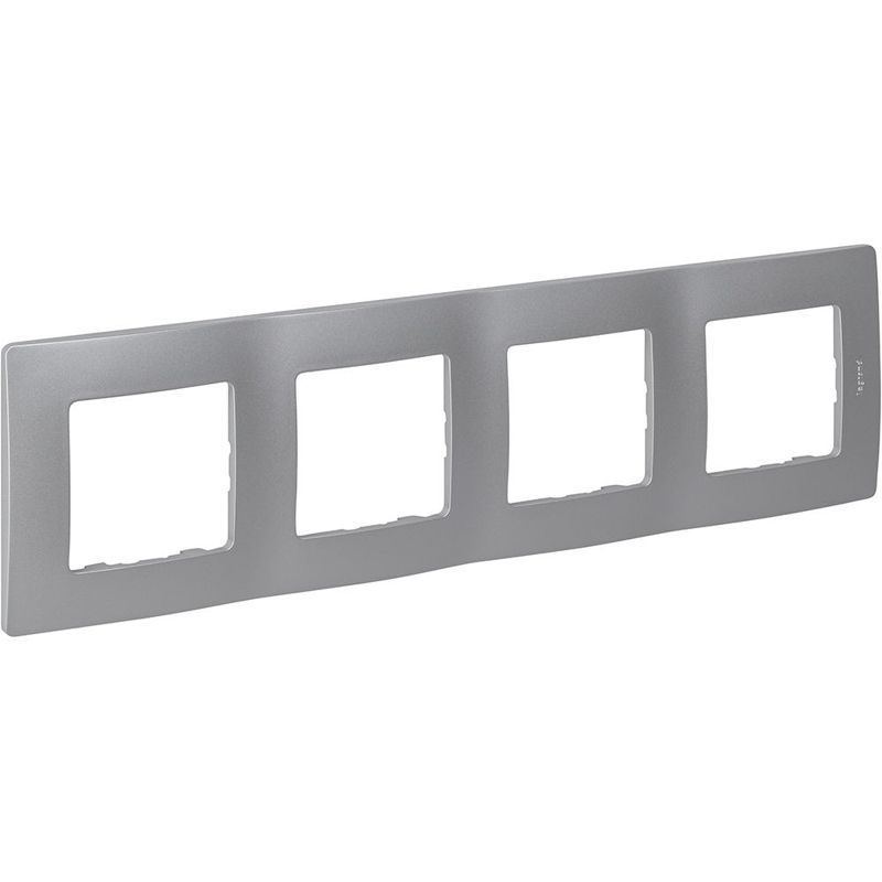 Рамка 4-м Etika алюм. IEK 672554