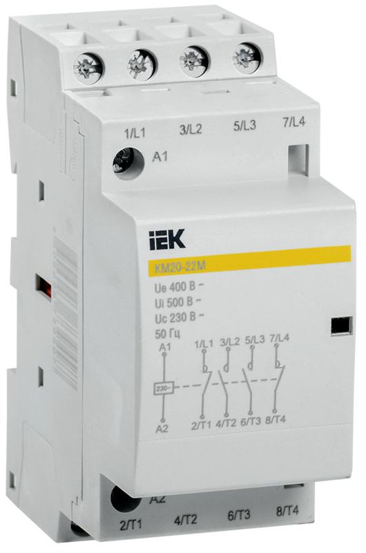 Контактор модульный КМ20-22М AC KARAT IEK MKK11-20-22