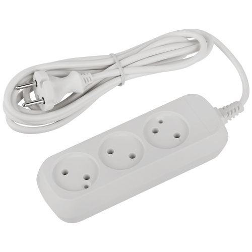 Удлинитель 3х3м без заземл. ПВС 2х0.75 UDL-10-330 Greenline Эра Б0065072