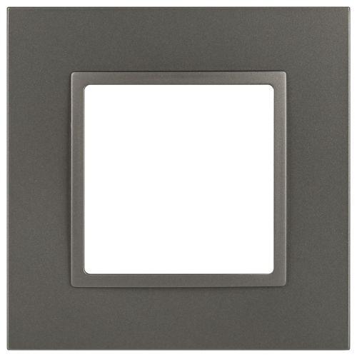 Рамка 1-м Elegance 14-5011-16 Classic для розеток и выключателей титан Эра Б0065823