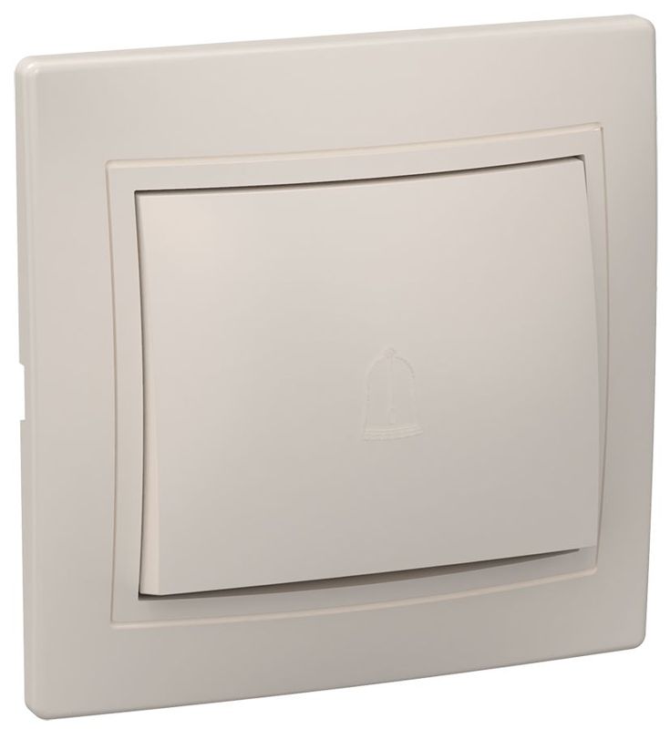 Переключатель проходной 1-кл. СП Кварта 10А IP20 ВСп10-1-0-ККм крем. GENERICA EVK12-K33-10-DM