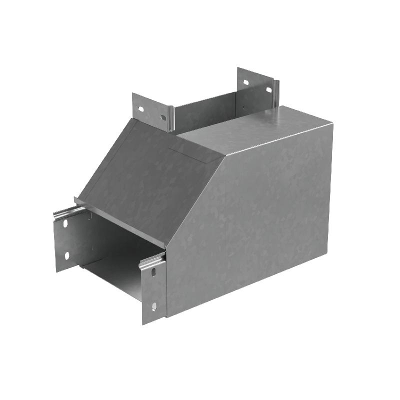 Угол для лотка вертикальный внутренний левый с разворотом трассы на 90град. 300х80 сталь 1мм "ПЛЮС" NLPDplus90-80-300-L КМ PL3847