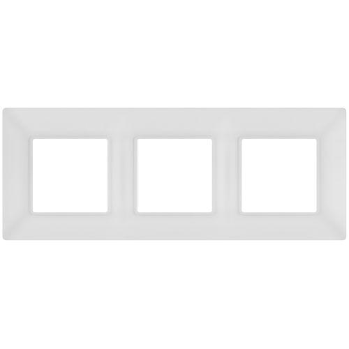 Рамка 3-м Elegance 14-5003-01М для розеток и выключателей матов. бел. Эра Б0065816