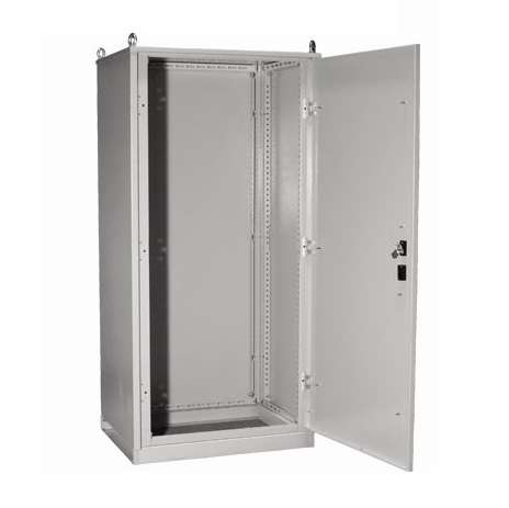 Корпус КСРМ хх.6.4-2 36 IP31 (Место 2: крыша + цоколь + боковые и фасадные стяжки + замок + петли + метизы) метал. IEK YKM30-M2-64-36