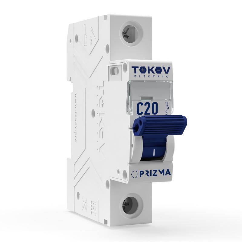 Выключатель автоматический модульный 1п C 20А 6кА PRIZMA TOKOV ELECTRIC TKE-PZ60-MCBI-1-20-C