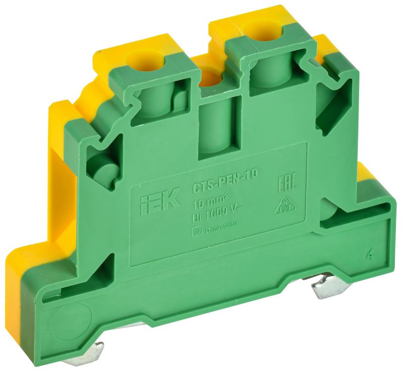 Колодка клеммная CTS-PEN ARMAFIX земля 10кв.мм жел./зел. IEK YCT11-00-K52-010