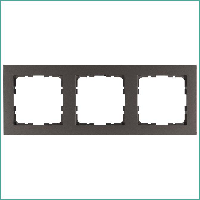 Рамка 3-м G-Classic мокко Jasmart G1003Z