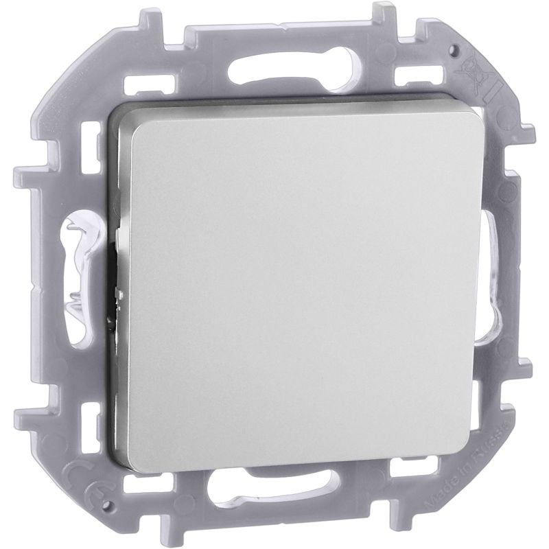 Переключатель 1-кл. Inspiria 10А IP20 250В 10AX механизм алюм. IEK 673652