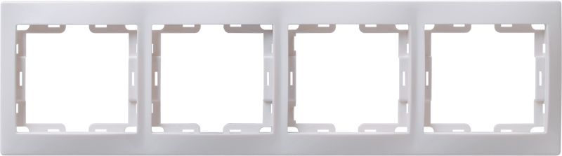 Рамка 4-м КВАРТА РГ-4-КБ горизонт. бел. GENERICA EMK40-K01-DM