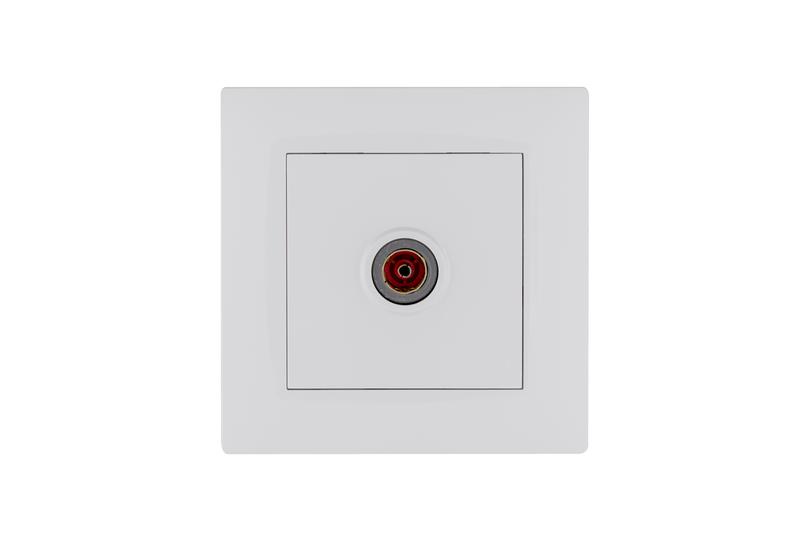 Розетка TV проходная Karea RIZZ бел. Makel 88001007