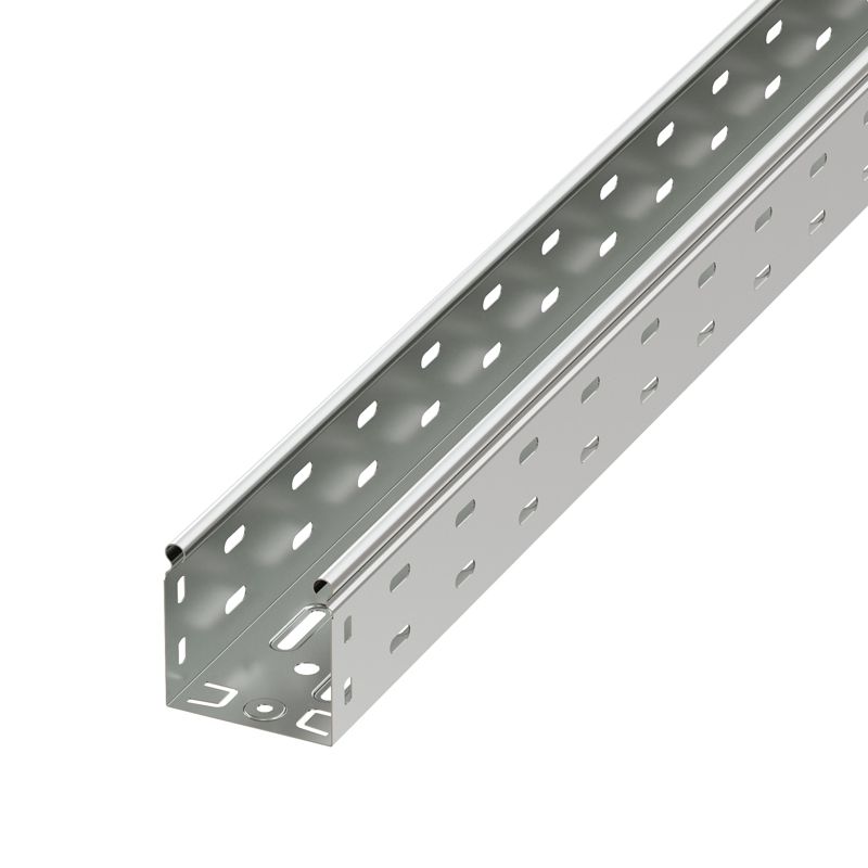 Лоток листовой перфорированный 80х80 L2000 сталь 0.7мм цинк-ламель DKC 35311ZL