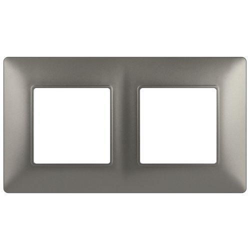 Рамка 2-м Elegance 14-5002-16 для розеток и выключателей титан Эра Б0065815