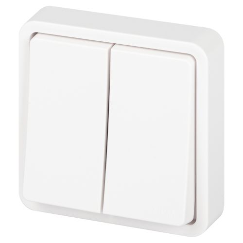 Выключатель Эксперт 11-1524-01 двойн. IP55 10АХ-250В СУ бел. Эра Б0063271