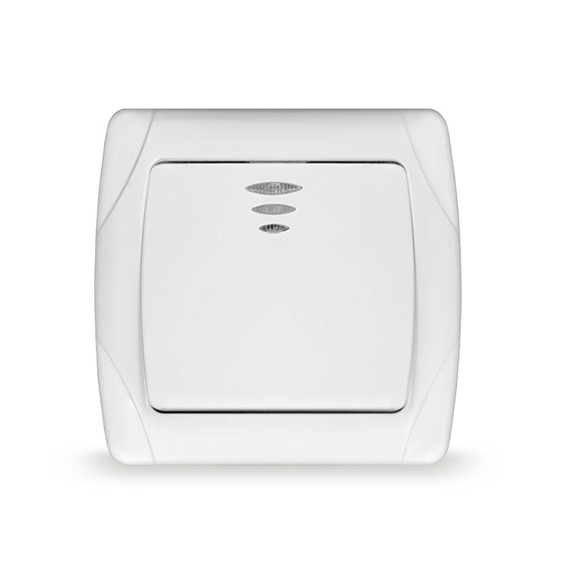 Выключатель 1-кл. СП Маргарита 10А IP20 с подсветкой бел. UNIVersal М0121