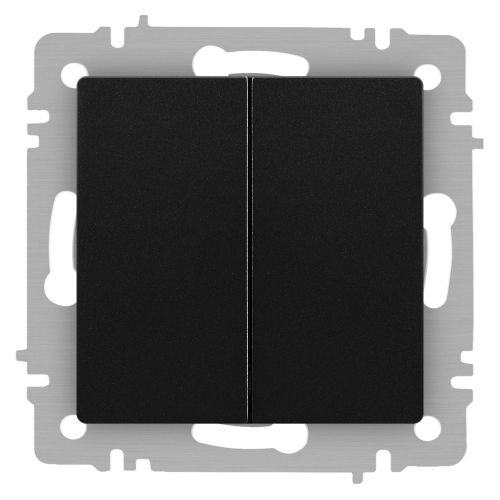 Выключатель 2-кл. СП Accent 6-104-05 10А IP20 250В AL/CU антрацит Intro Б0063488