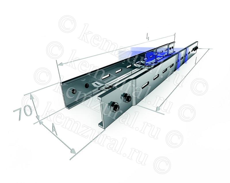 Лоток прямой НЛ40х5-П2.87(1.2мм)УТ1.5 КЭМЗ 440 400534 24