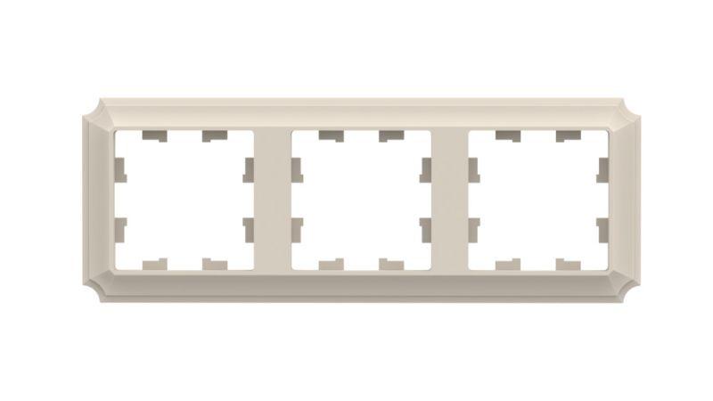 Рамка 3-м AtlasDesign Antique универс. беж. SE ATN100203