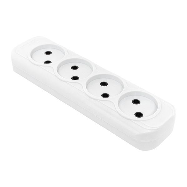 Колодка удлинителя 4-м без заземл. 10А Эксперт 2.2кВт EKF AKB10-4