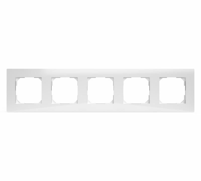 Рамка 5-м Pixel бел. TOKOV ELECTRIC TKE-PX-RM5-C01