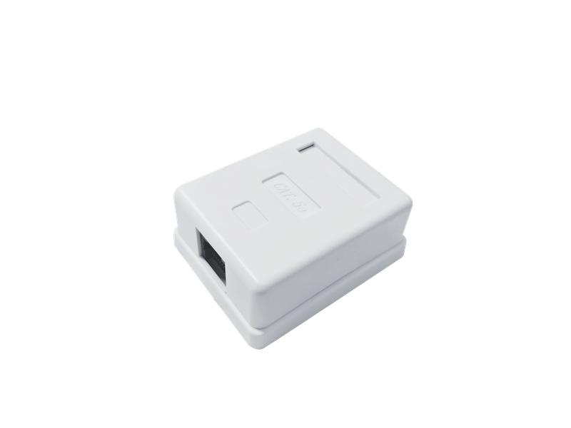 Розетка компьютерная 8P8C (RJ45) UTP кат.5E 1 порт TOKOV ELECTRIC TKE-SMB-8P8C-1P-UTP