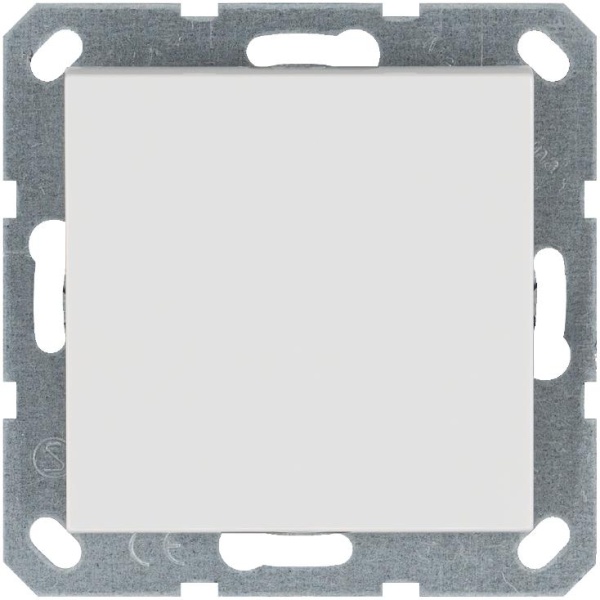 Переключатель проходной 1-кл. 10А IP20 механизм бел. глянцевый Jasmart G3012W