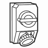 Legrand Hypra Комбинированный щиток с переключателем IP 66/67-55 2К+З 16 А пластик