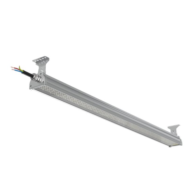 Светильник светодиодный ДСП WP 24 C 120W W 840 L1200 SI CL 1280х100х85мм 120Вт 4000К IP66 пылевлагозащ. Русский Свет 27072423919