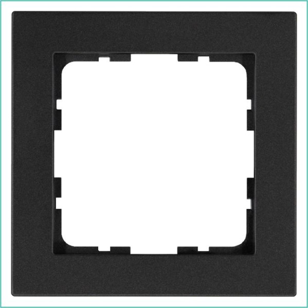 Рамка 1-м G-Classic антрацит Jasmart G1001B