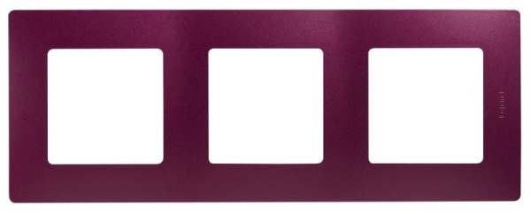 Рамка 3-м Etika сливовый IEK 672563