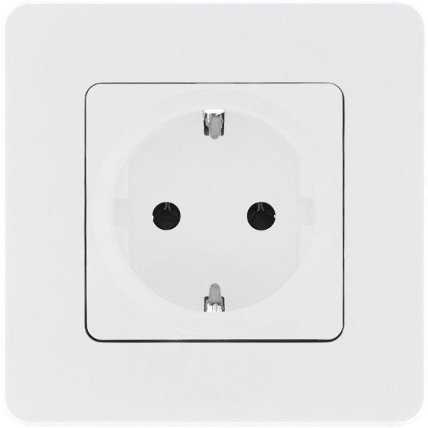 Розетка 1-м СП Inspiria 16А IP20 250В 2P+E защ. шторки немецк. стандарт механизм бел. Leg 673730