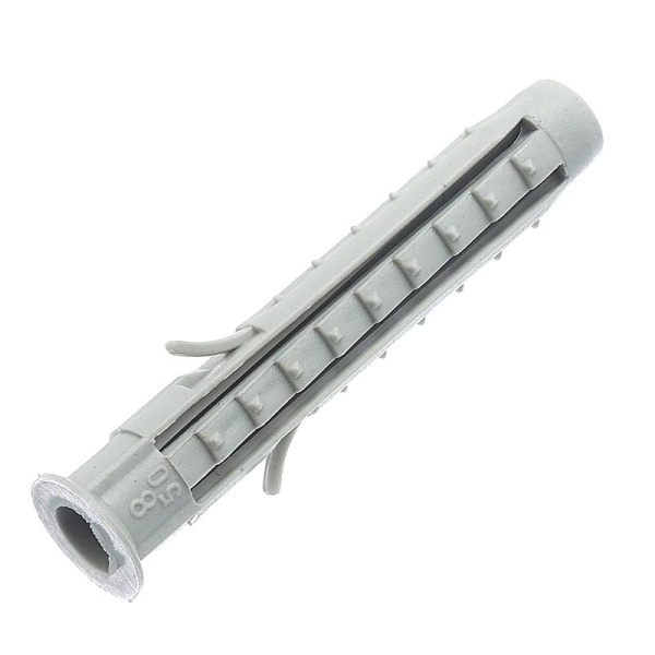 Дюбель 6х50 распорный с манжетом шипами и усами европодвес (уп.18шт) СТРОЙМЕТИЗ UTORM2330071