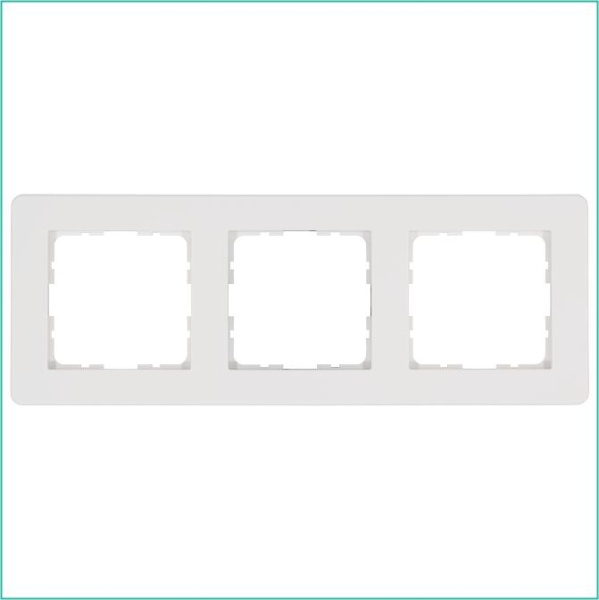 Рамка 3-м G-Flex бел. глянцевый Jasmart G1103W