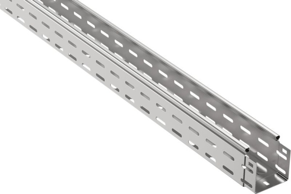 Лоток листовой перфорир. 80х80 L3000 сталь 1мм оцинк. IEK CLP10-080-080-100-3