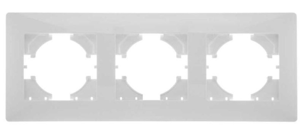 Рамка 3-м Bravo бел. GUSI С1030-001