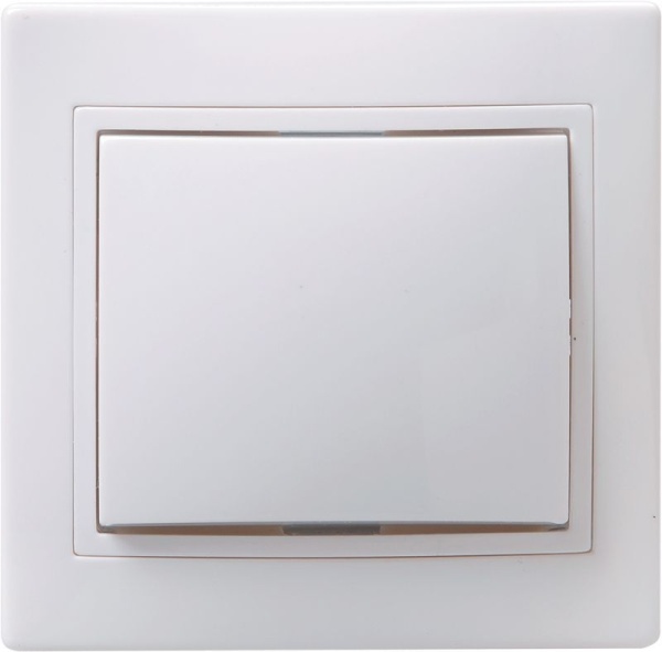 Выключатель 1-кл. СП Кварта 10А IP20 ВС10-1-0-КБ бел. GENERICA EVK10-K01-10-DM