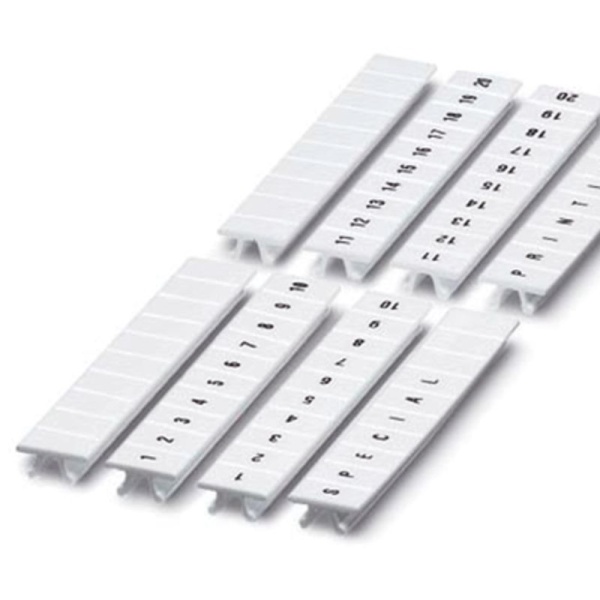 Маркировка для клемм ширина 6мм L1 L2 L3 N PE горизонтальная ориентация 1шт=полоса из 10 маркеров (уп.10шт) DKC NUPUTUK-6-L1-PEH