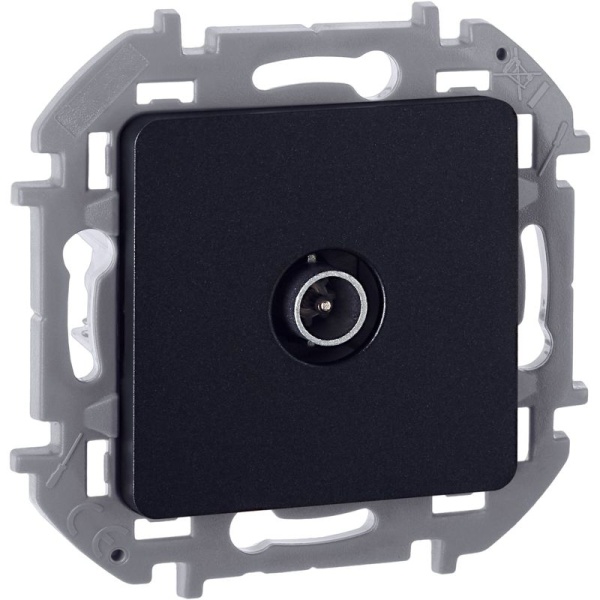 Розетка телевизионная проходная TV Inspiria 14дБ 5-862мГц механизм антрацит IEK 673863