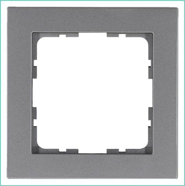 Рамка 1-м G-Classic алюм. Jasmart G1001S