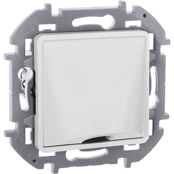 Вывод кабеля Inspiria с зажимом для крепления бел. IEK 673890