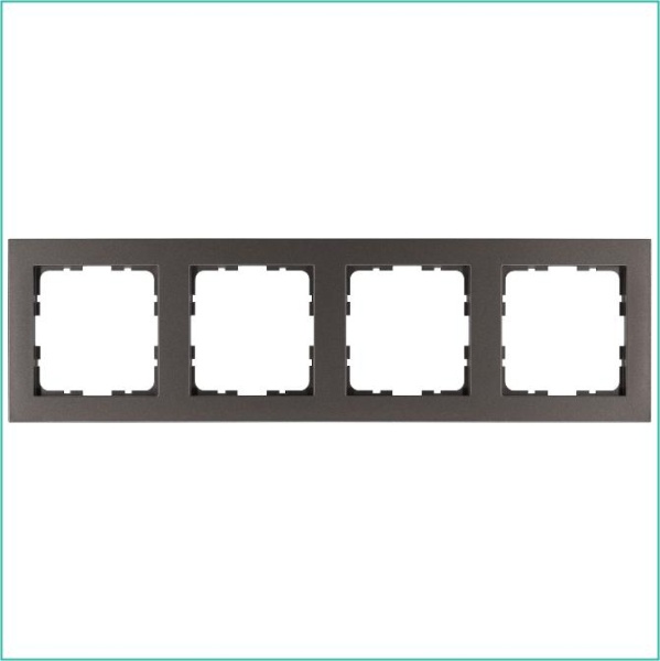Рамка 4-м G-Classic мокко Jasmart G1004Z
