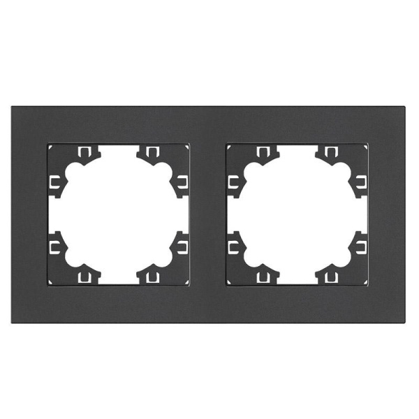 Рамка 2-м Афина универс. графит Universal A0044-Gr