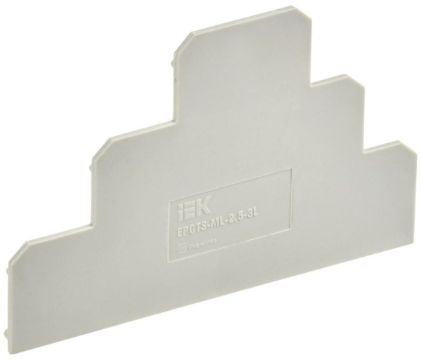 Заглушка для CTS-ML ARMAFIX 3 ур. 2.5кв.мм сер. IEK YCT13-00-3-K03-002-ZGL