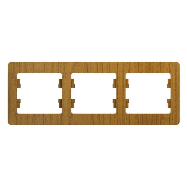 Рамка 3-м Glossa горизонт. дерево дуб SE GSL000503